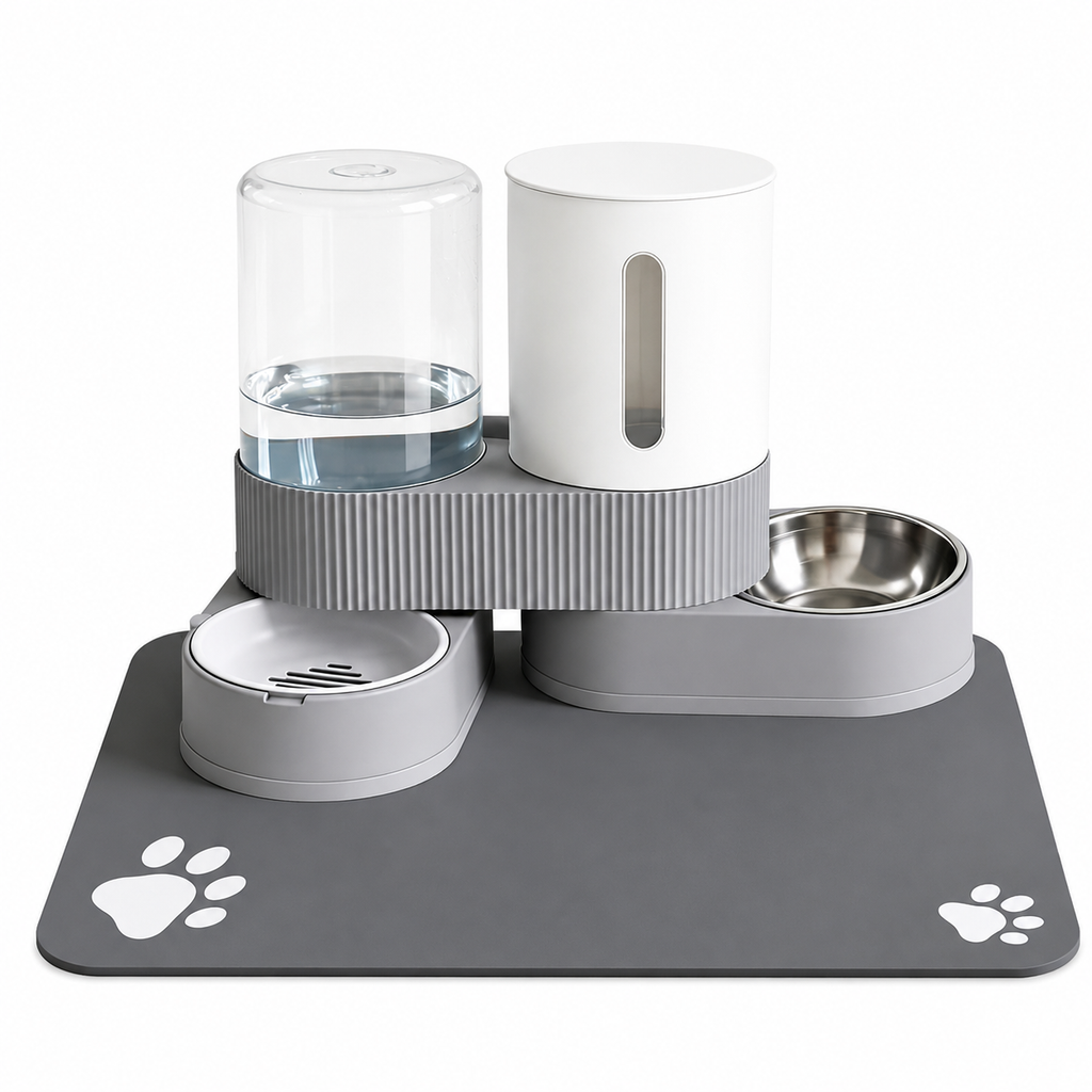 Solvane Gravity Pet Feeder & Water Dispenser Set